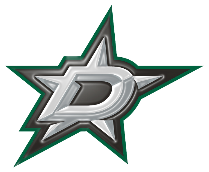 Dallas Stars Plastic Effect Logo iron on paper